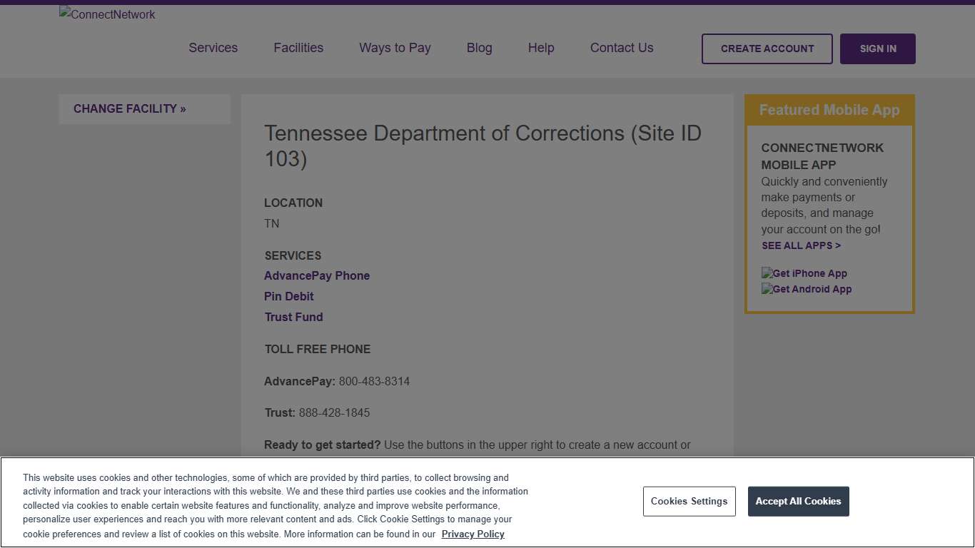 Tennessee Department of Corrections | ConnectNetwork